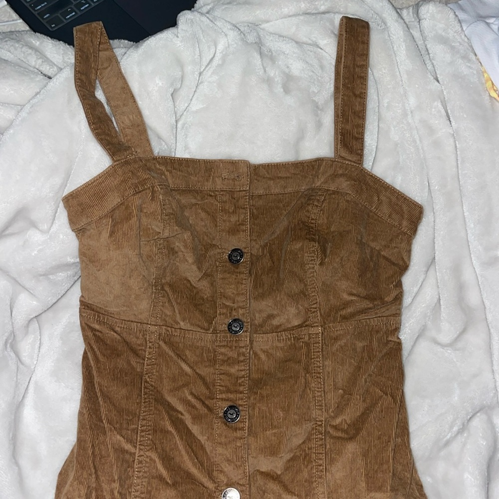 Brown Hollister Velvet dress